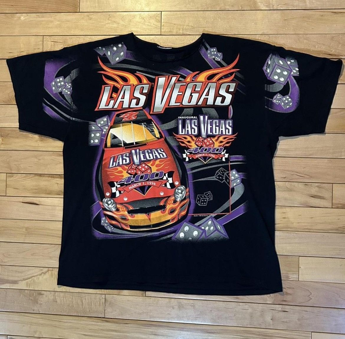 NASCAR 1998 NASCAR Las Vegas all over print tee Logo Athletic Size US XXL / EU 58 / 5 - 1 Thumbnail