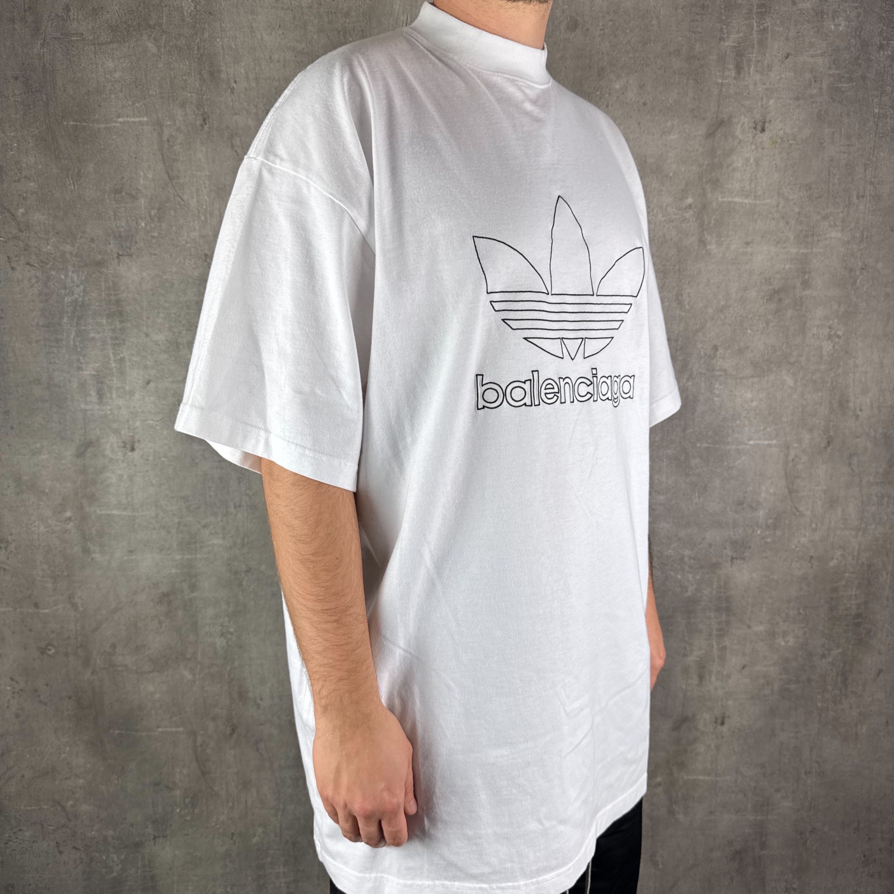 Adidas × Balenciaga BALENCIAGA x ADIDAS Logo Oversized T-Shirt Size US L / EU 52-54 / 3 - 4 Thumbnail
