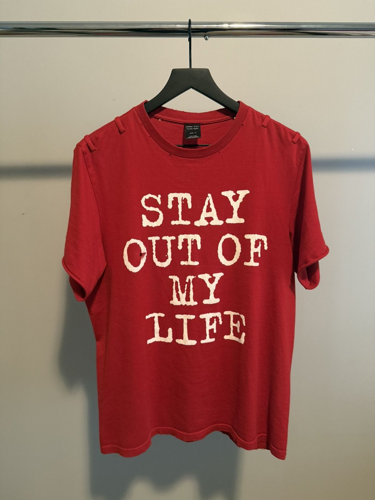 Number (N)ine Number (N)ine SS06 “Stay Out Of My Life” Tee Size US L / EU 52-54 / 3 - 1 Thumbnail