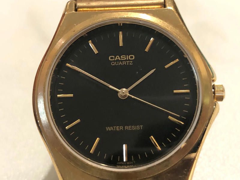 Casio casio black dial gold stainless steel watch Size ONE SIZE - 12 Thumbnail