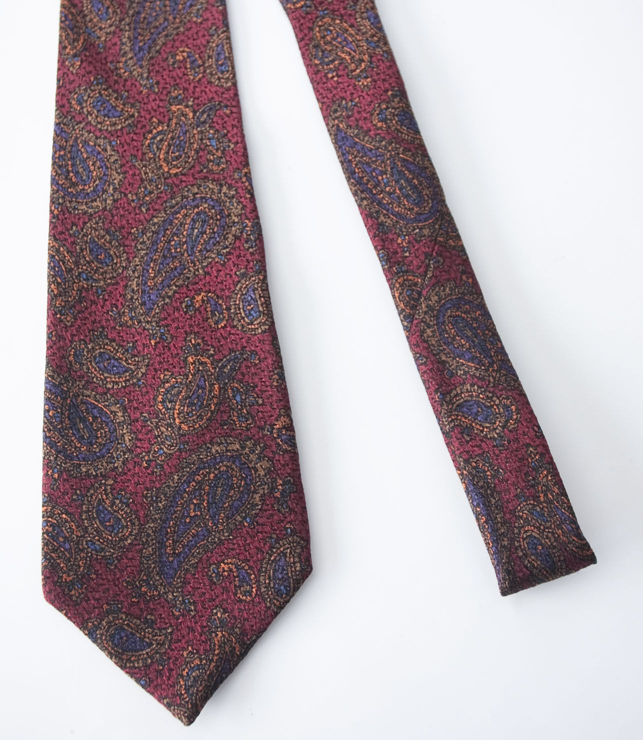 Ermenegildo Zegna Ermenegildo Zegna Tie 100% Silk Paisley Red *Cg0326 Size ONE SIZE - 1 Thumbnail
