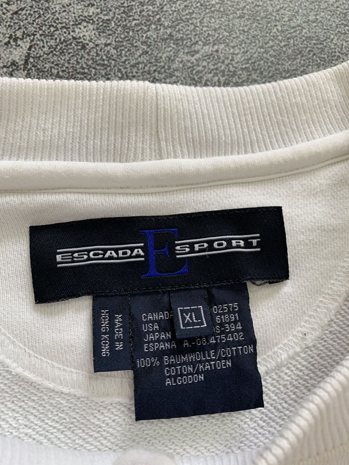 Escada Sport × Vintage VTG Escada Sport Golf White Sweatshirt Men’s Size XL Size US XL / EU 56 / 4 - 6 Thumbnail