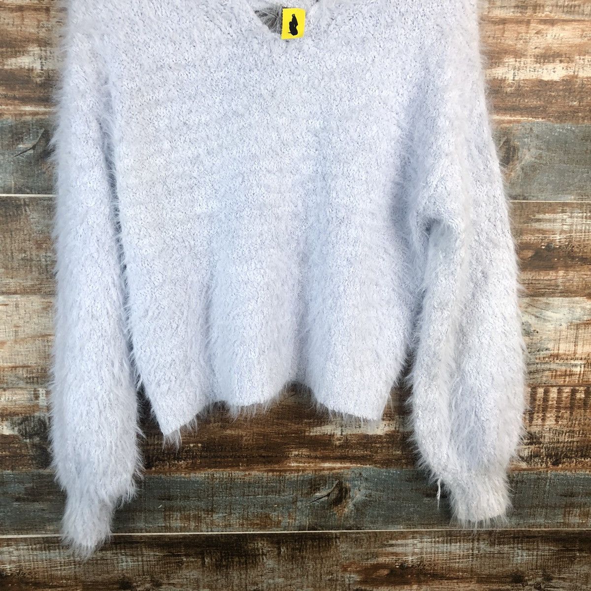 Vintage DL Olive Des Olive shaggy mohair fur Purple Knitwear #C024 Size M / US 6-8 / IT 42-44 - 14 Thumbnail