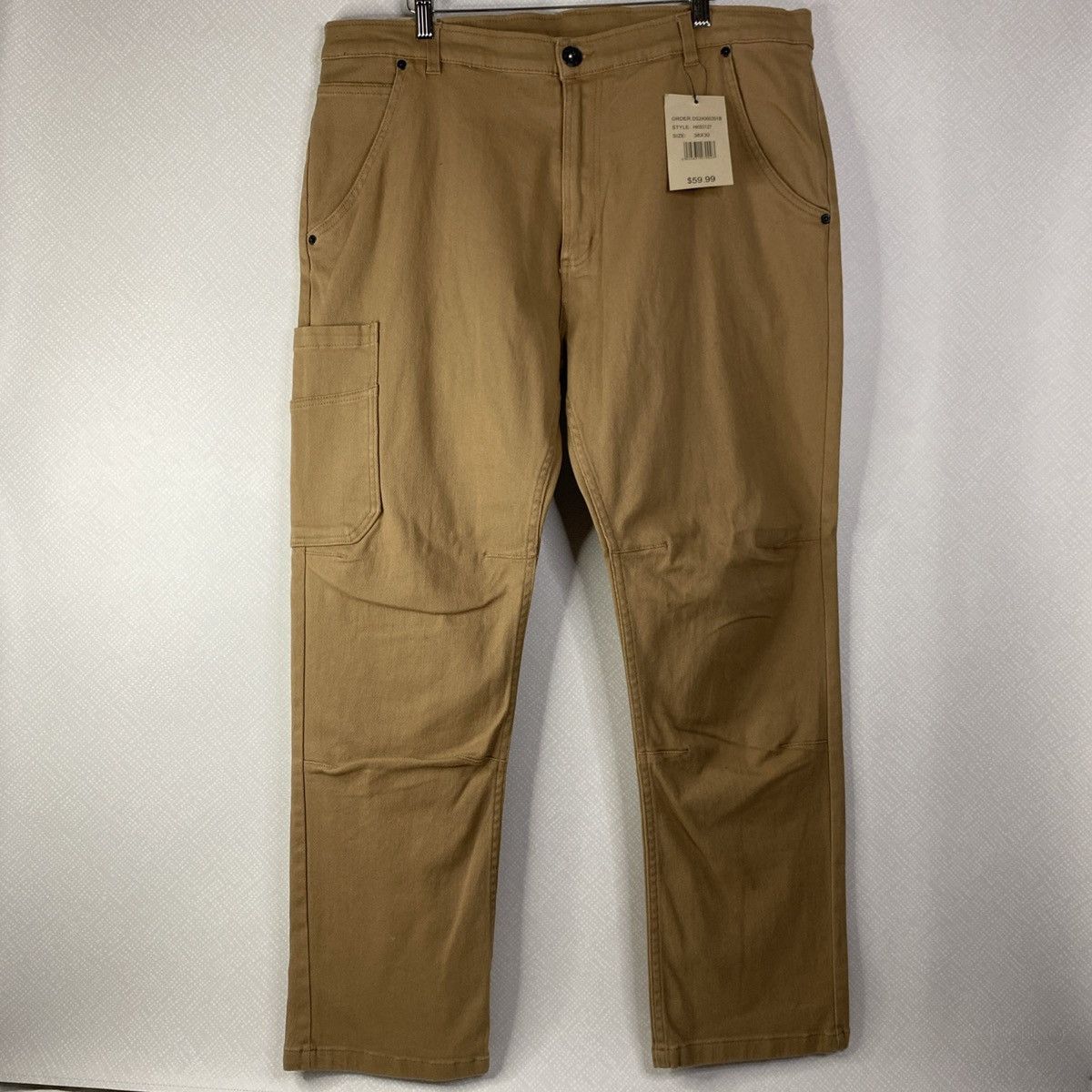 DELUXE Original Deluxe Mens Work Pants Rugged Khaki 38x30 NWT Size US 38 / EU 54 - 2 Thumbnail
