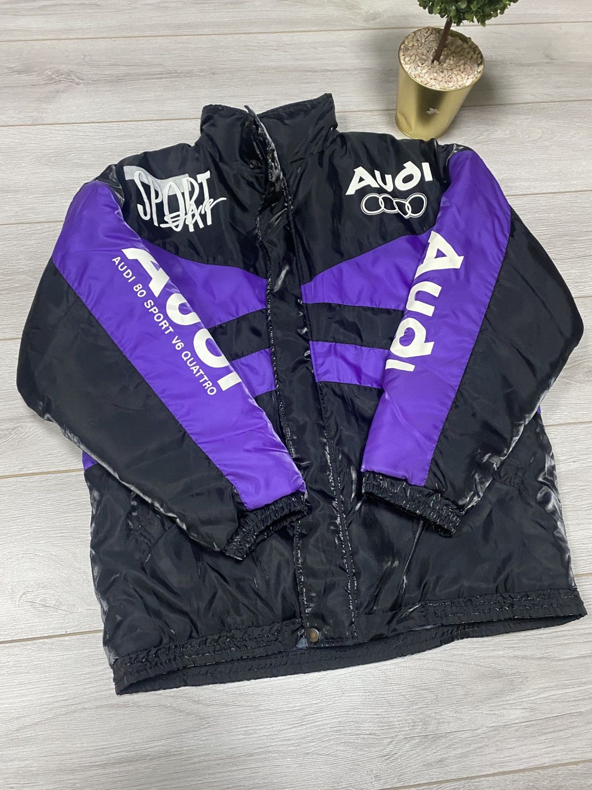 Audi Audi v6 vintage eagle Europe jacket Size US XXL / EU 58 / 5 - 2 Thumbnail