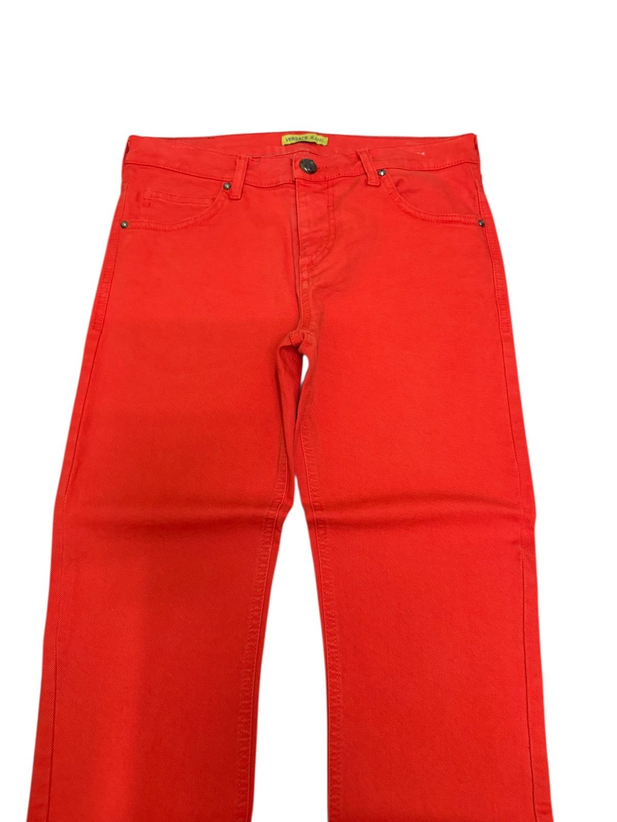 Versace VERSACE JEANS ORANGE SLIM FIT EMBROIDERY LOGO Size US 29 - 4 Thumbnail