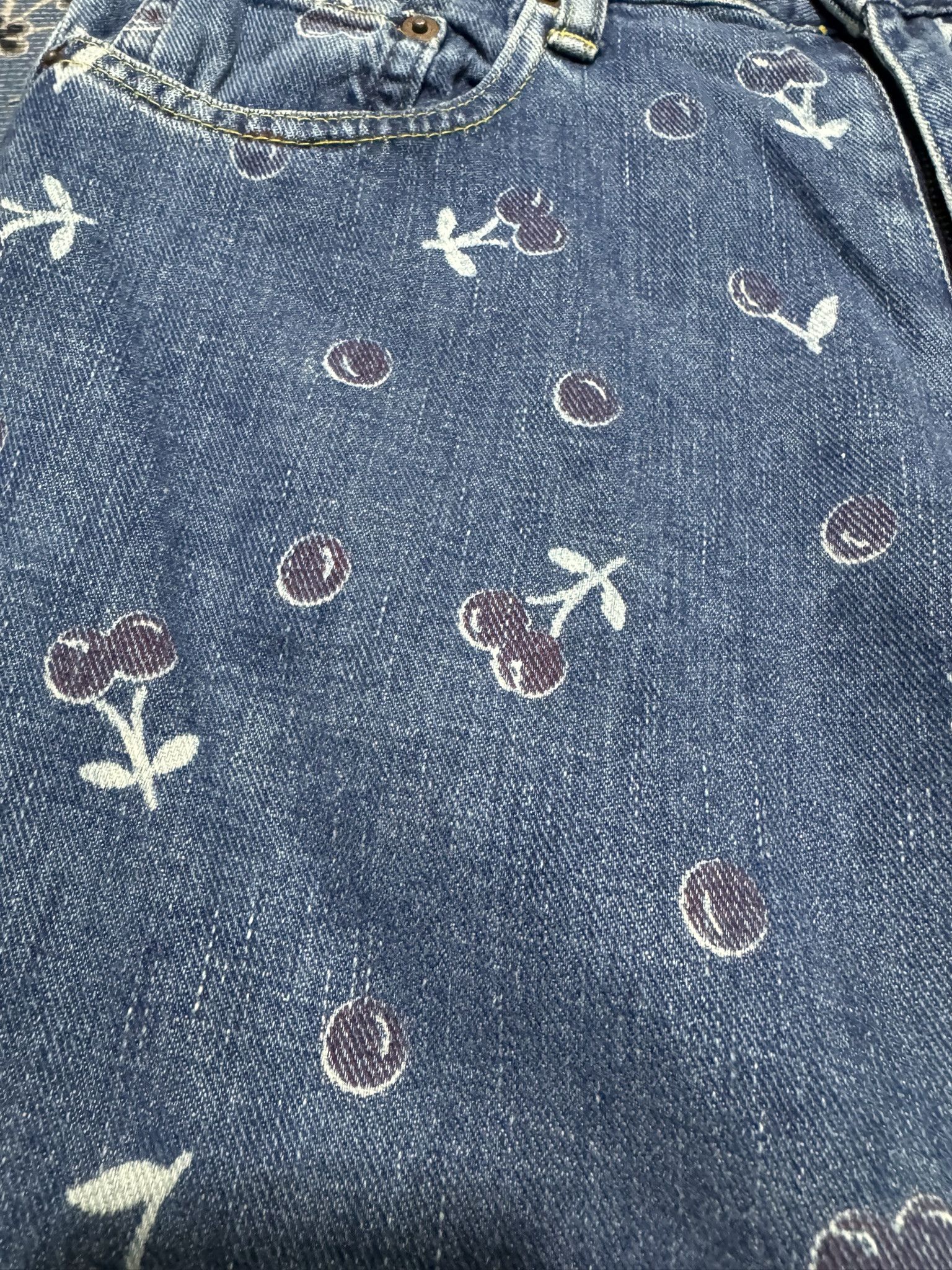 Beauty Beast × Hysteric Glamour × Japanese Brand Vintage hysteric Glamour Kinky Ankle Cut Print Jeans Size US 29 - 6 Thumbnail