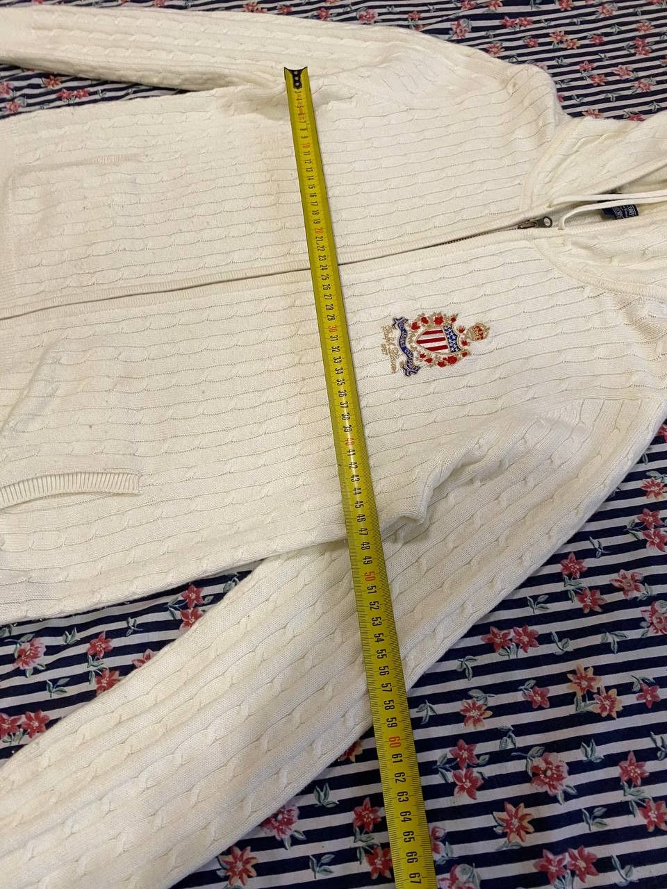 Polo Ralph Lauren Ralph Lauren Polo Jeans Cable Knit Zip Up SWEATER Size L / US 10 / IT 46 - 12 Thumbnail
