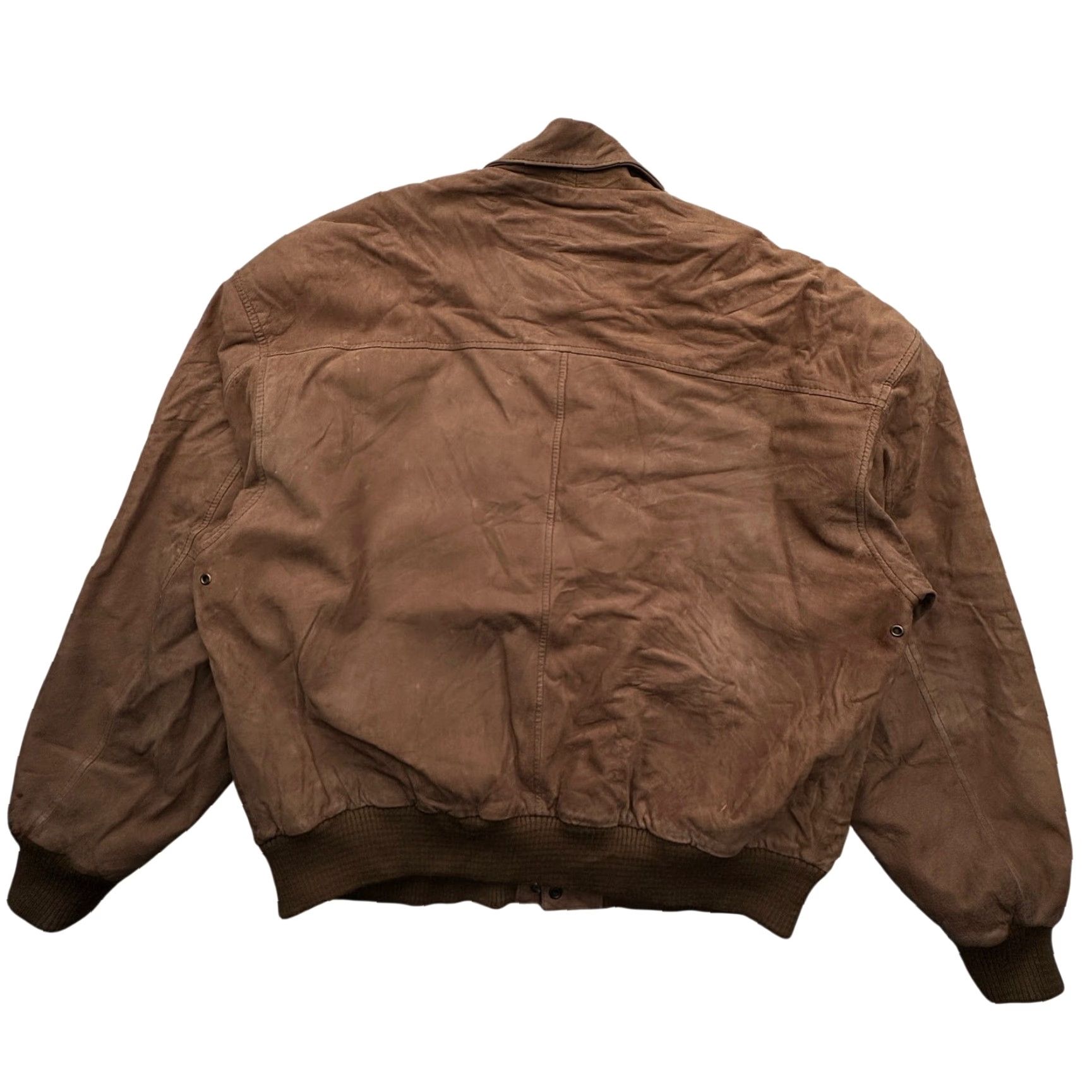 G-III VINTAGE G-III Leather Aviator Bomber Flight Jacket Men Large L Map Brown Size US L / EU 52-54 / 3 - 7 Thumbnail
