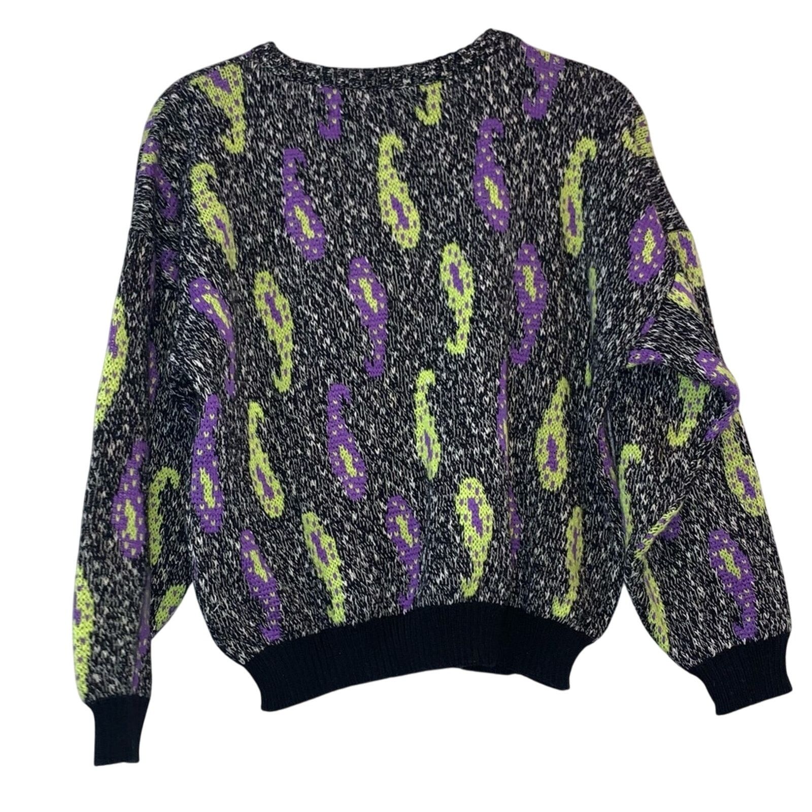 Vintage Vintage Miss Jackson’s Wool Blend Paisley Sweater Size S / US 4 / IT 40 - 2 Thumbnail