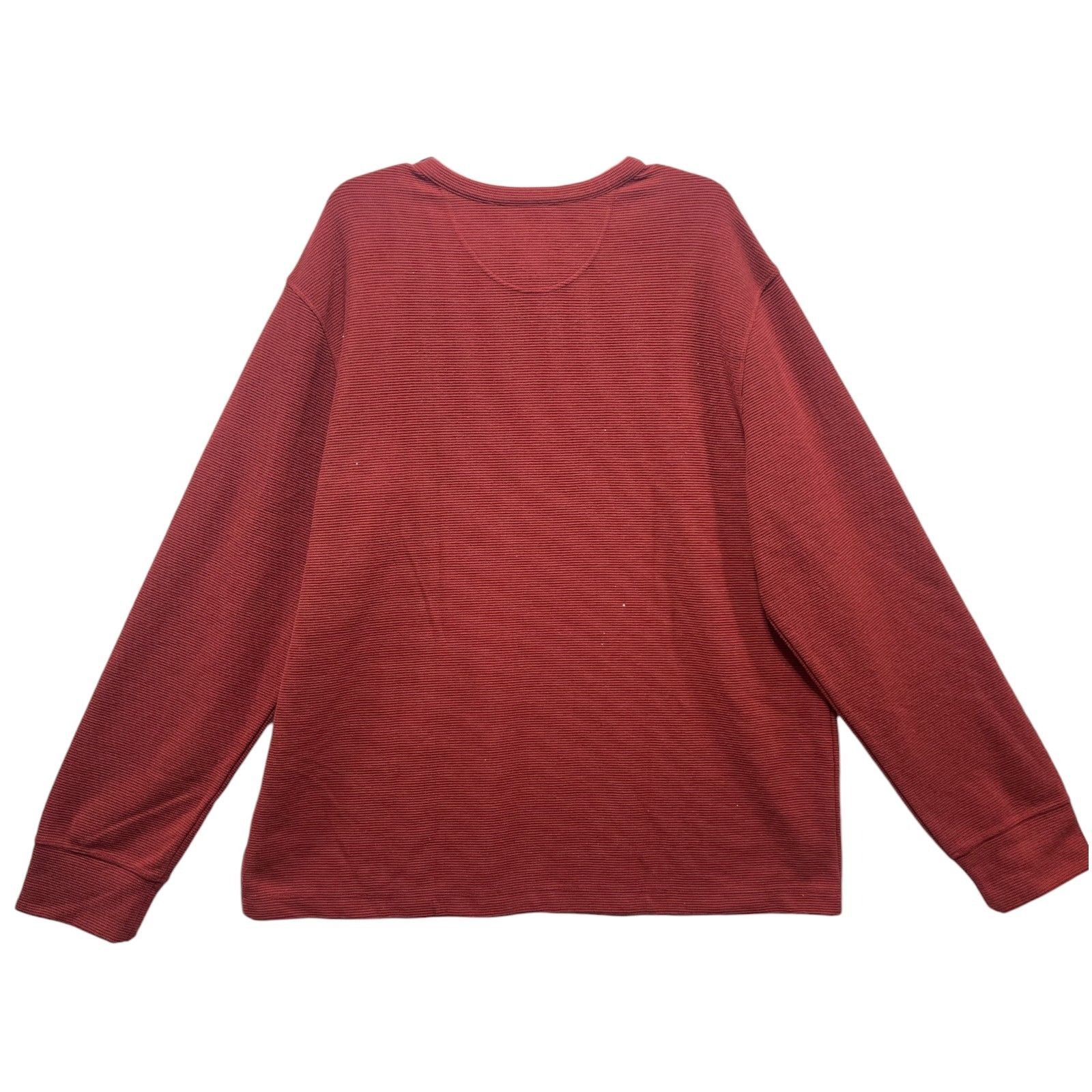 Other GoodFellow - Men's Long Sleeve Henley T-Shirt - Red - XXL Size US XXL / EU 58 / 5 - 3 Thumbnail