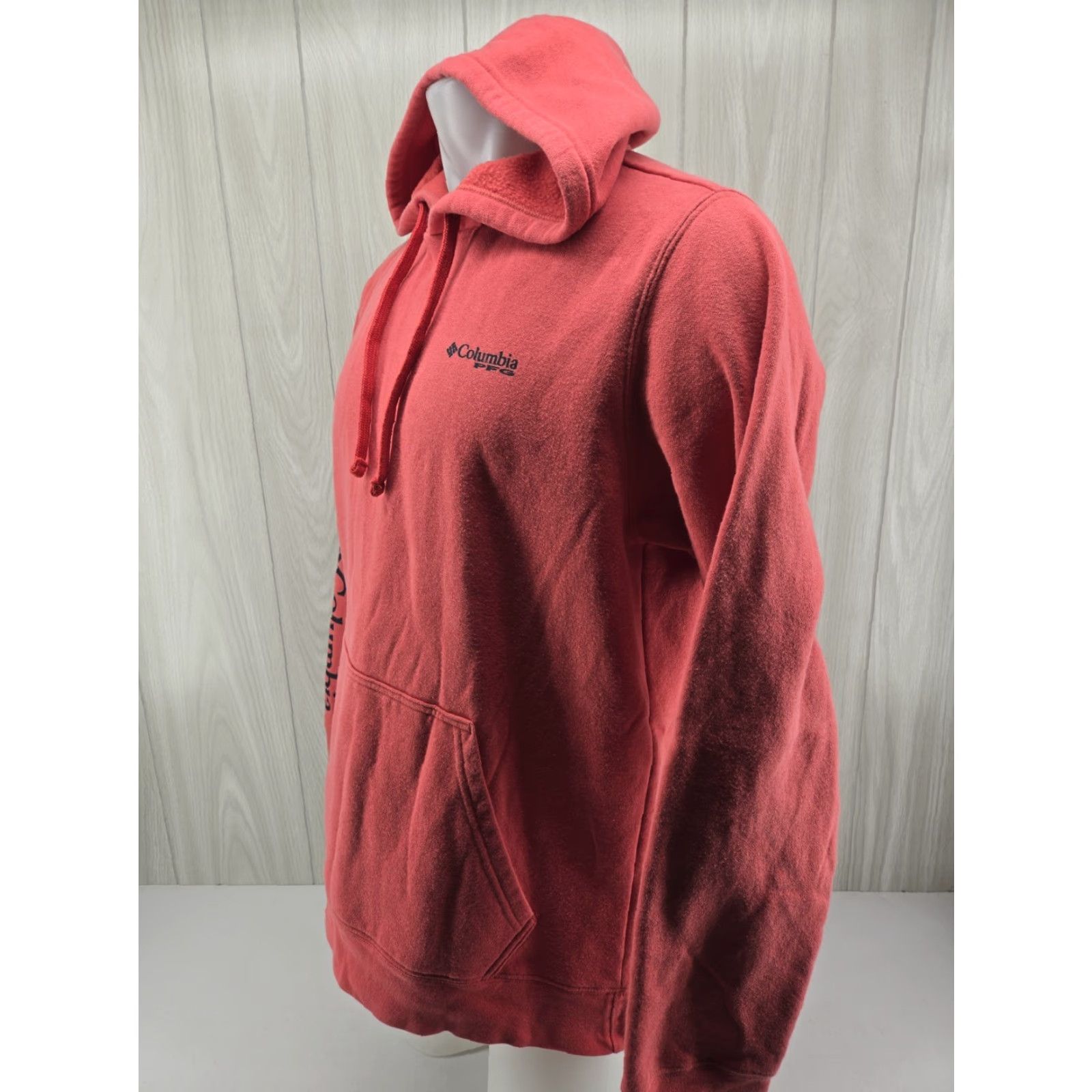 Vintage Columbia Hoodie Mens Medium Coral PFG Cotton Blend Gear Outdoor Size US M / EU 48-50 / 2 - 3 Thumbnail