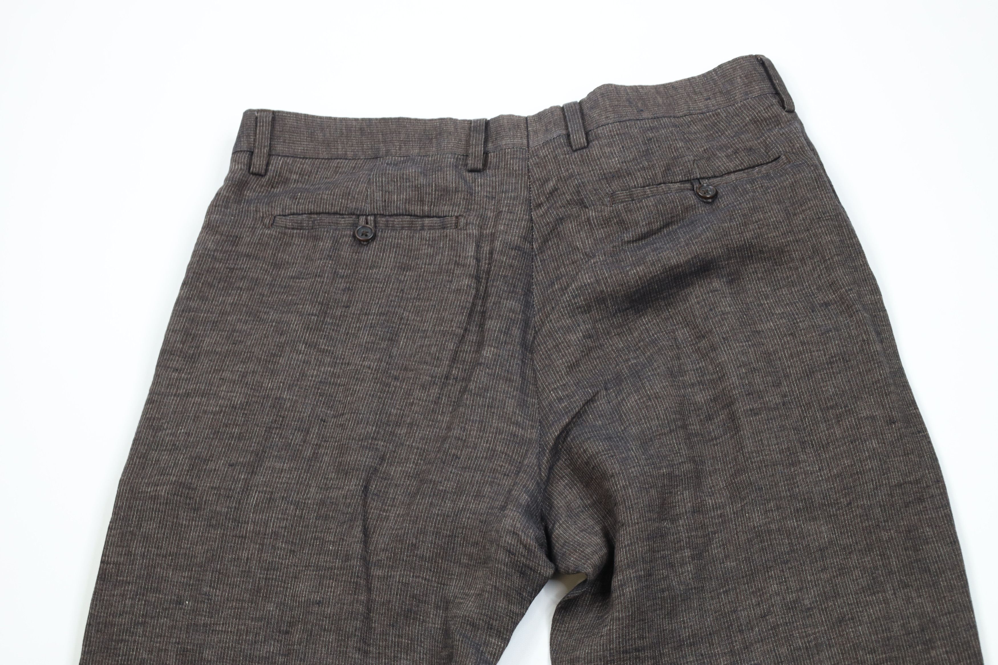Banana Republic Vintage Y2K Banana Republic Linen Pinstriped Wide Leg Pants Size US 34 / EU 50 - 12 Thumbnail