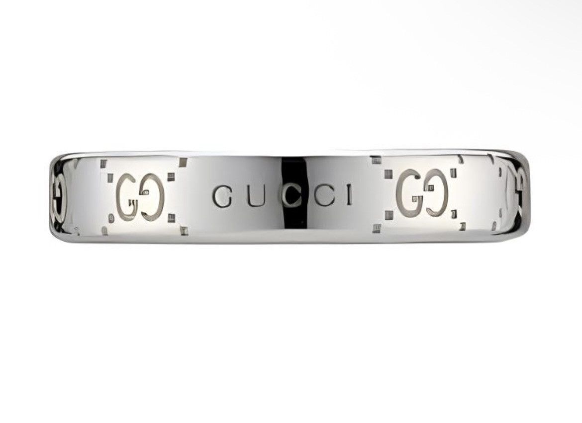 Gucci Gucci Signature GG Logo Ring AG 925 814712 Size ONE SIZE - 2 Thumbnail