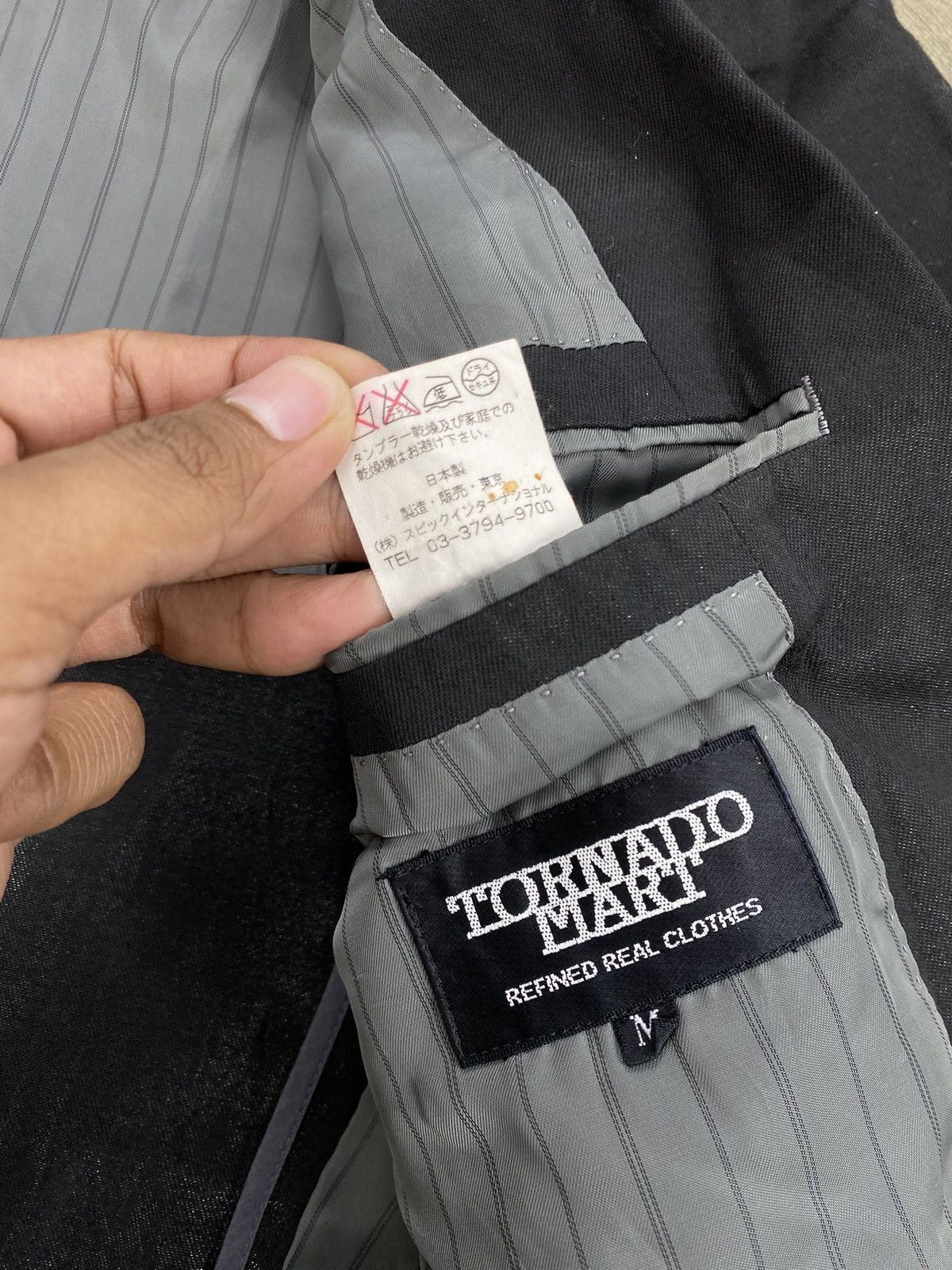 Tornado Mart Vintage Tornado Mart Japan Black Blazers Jacket Size 40R - 13 Thumbnail