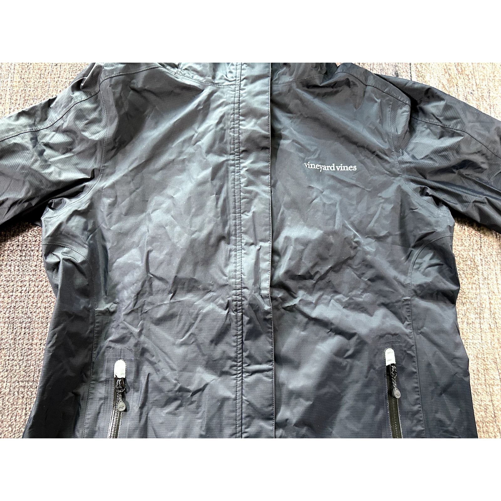 Vineyard Vines Vineyard Vines Women's Med Blue Navy nylon Raincoat jacket Size M / US 6-8 / IT 42-44 - 3 Thumbnail