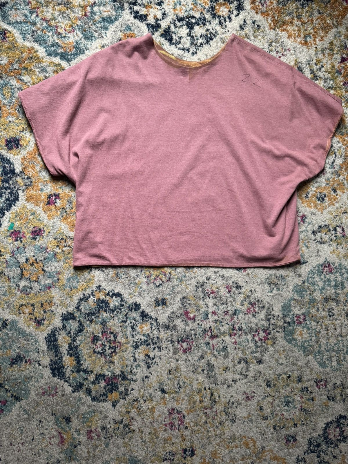 Yeezy RARE UNRELEASED DOUBLE LAYER YEEZY WYOMING HAND PAINTED TEE Size US M / EU 48-50 / 2 - 5 Thumbnail