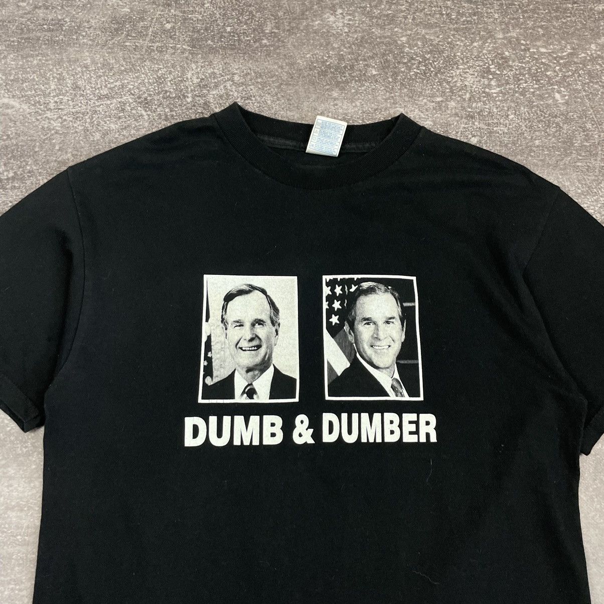 President's Vintage Humor Bush Dum & Dumber Tennessee River T Shirt Size US M / EU 48-50 / 2 - 2 Thumbnail