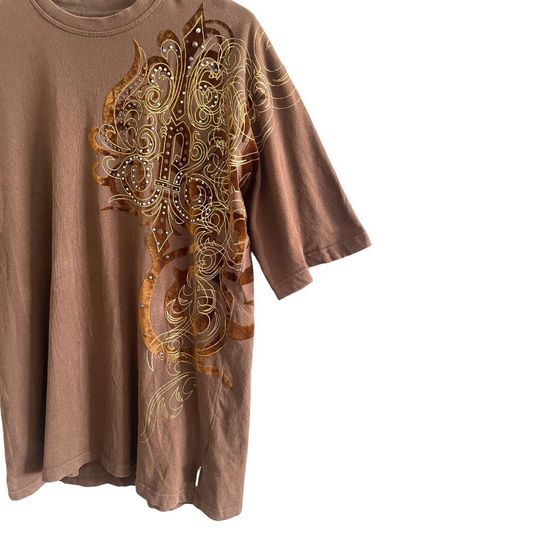 Marc Buchanan VINTAGE BROWN PELLE PELLE BIG ART LOGO TSHIRT L SIZE Size US L / EU 52-54 / 3 - 8 Thumbnail