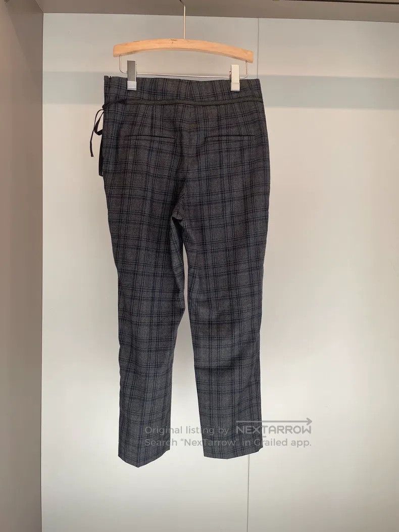 Brunello Cucinelli Brunello Cucinelli Grey Check New Wool Trousers Size 26" / US 2 / IT 38 - 2 Thumbnail