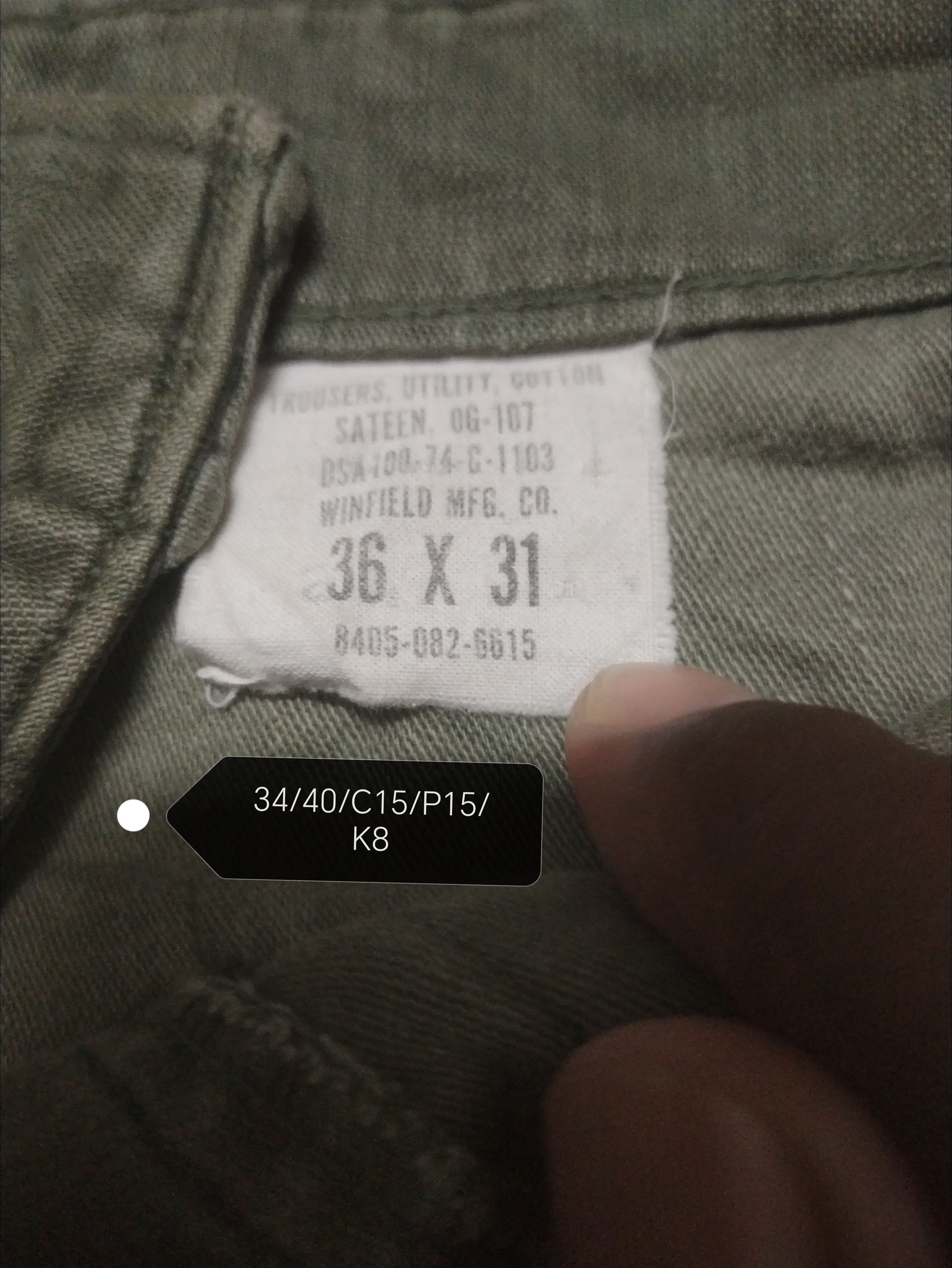 Other Vintage Utility Trousers OG-107 Size US 36 / EU 52 - 8 Thumbnail