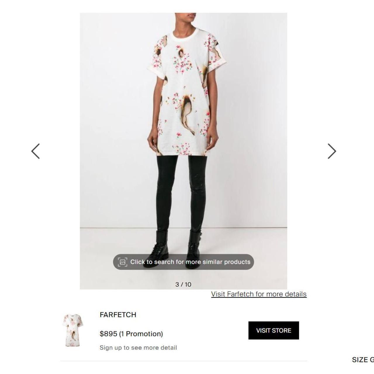 Moschino Moschino Couture 2016AW burnt effect oversized t-shirt dress Size M / US 6-8 / IT 42-44 - 3 Thumbnail