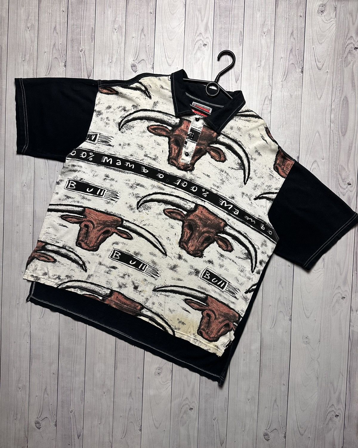 Vintage Mambo Bull polo very logo rare size L