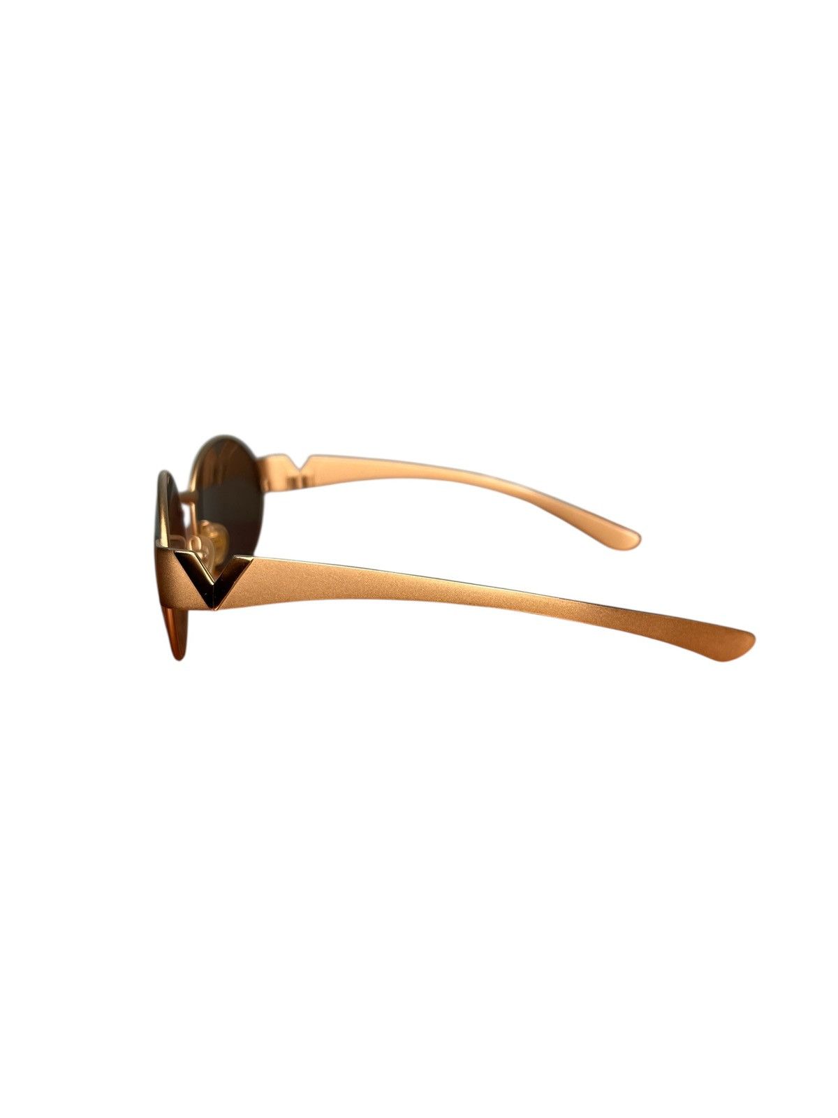 Valentino Valentino SL 5020 Vintage 90s Sunglasses Bronze Oval Bug Eye Size ONE SIZE - 4 Thumbnail