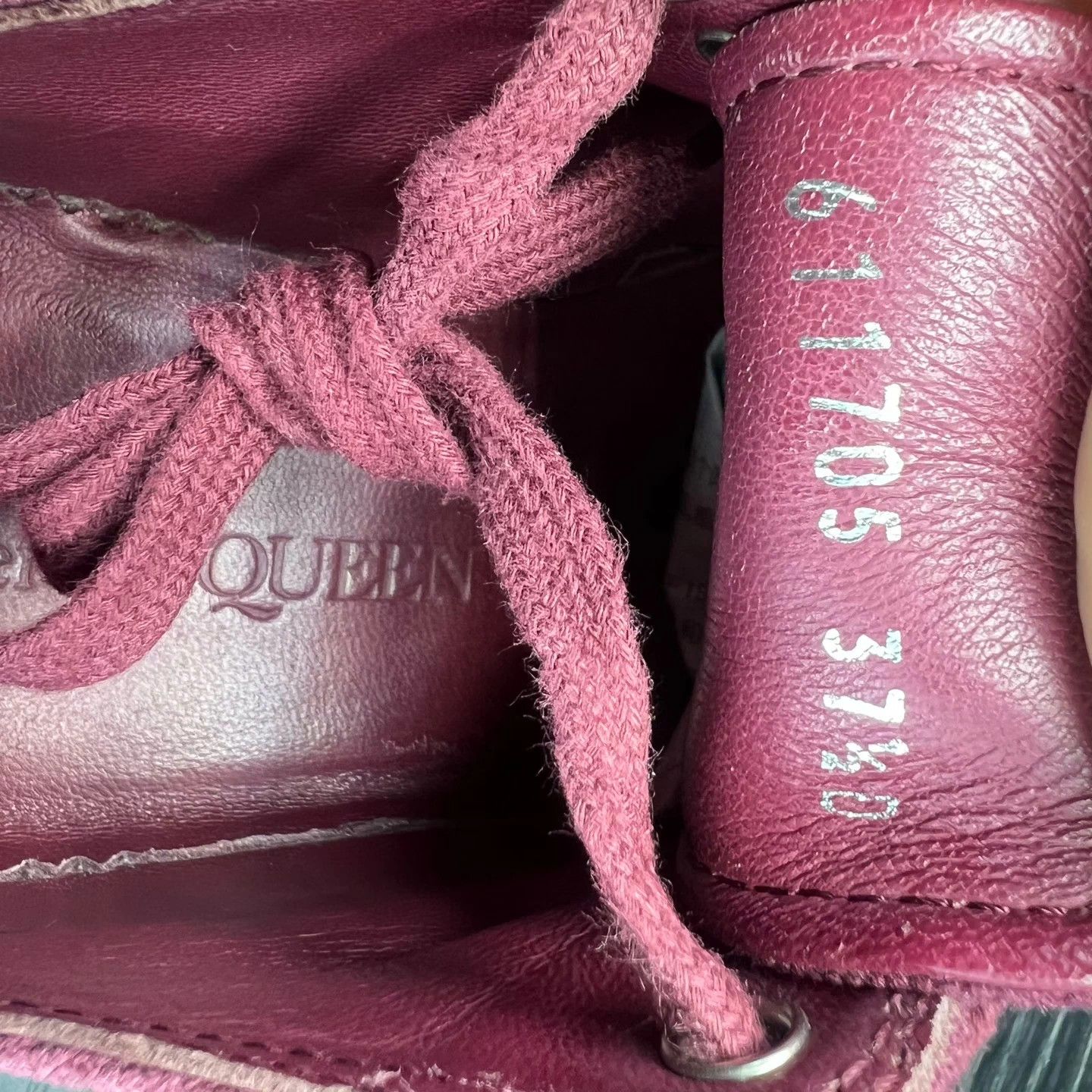 Alexander McQueen McQ Martin boots Black Red 37.5 Worn 2x Size US 6.5 / IT 36.5 - 8 Thumbnail