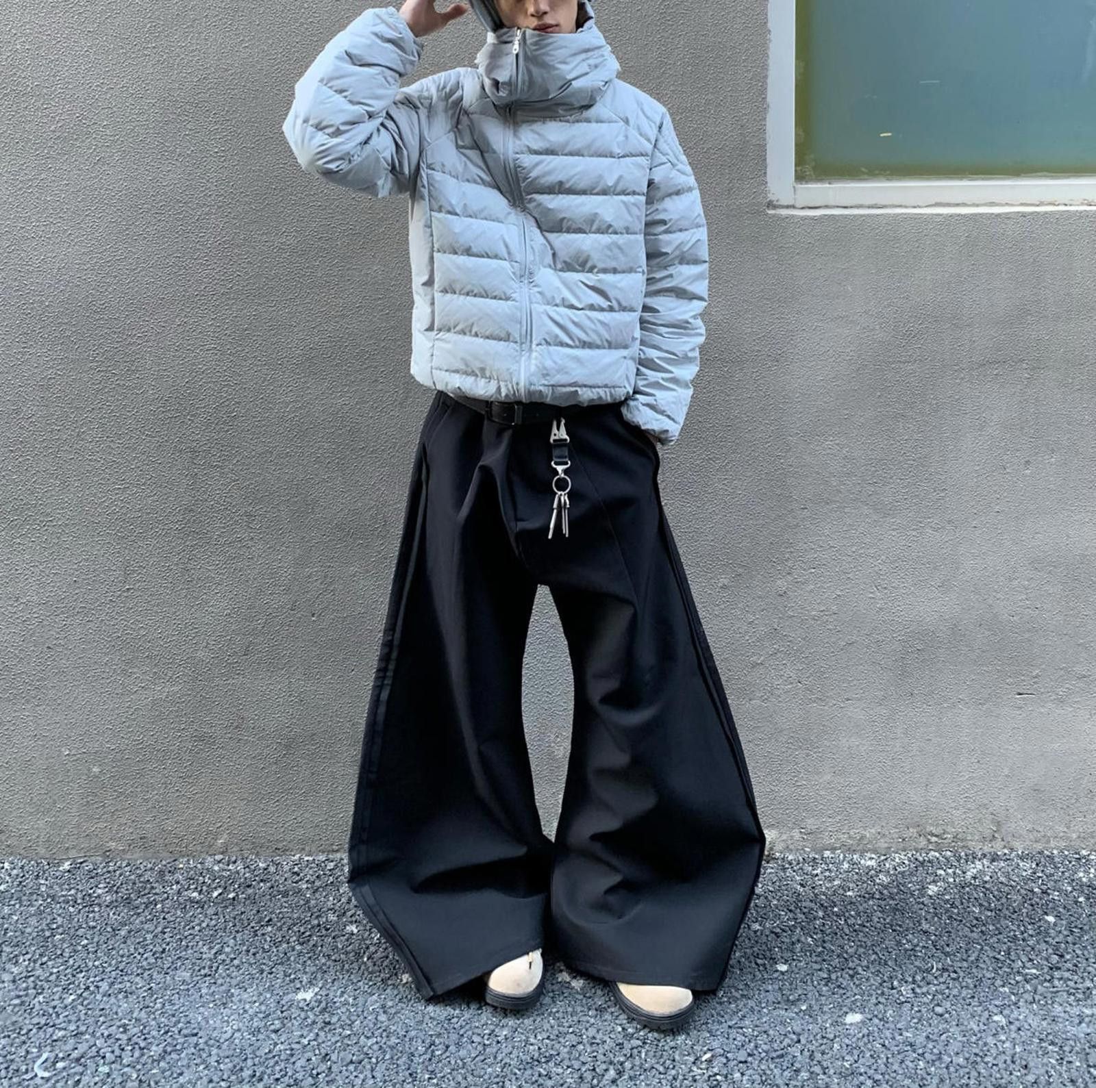 Other Stylish Puffer Jacket and Wide-Leg Trousers Set Size US L / EU 52-54 / 3 - 2 Thumbnail