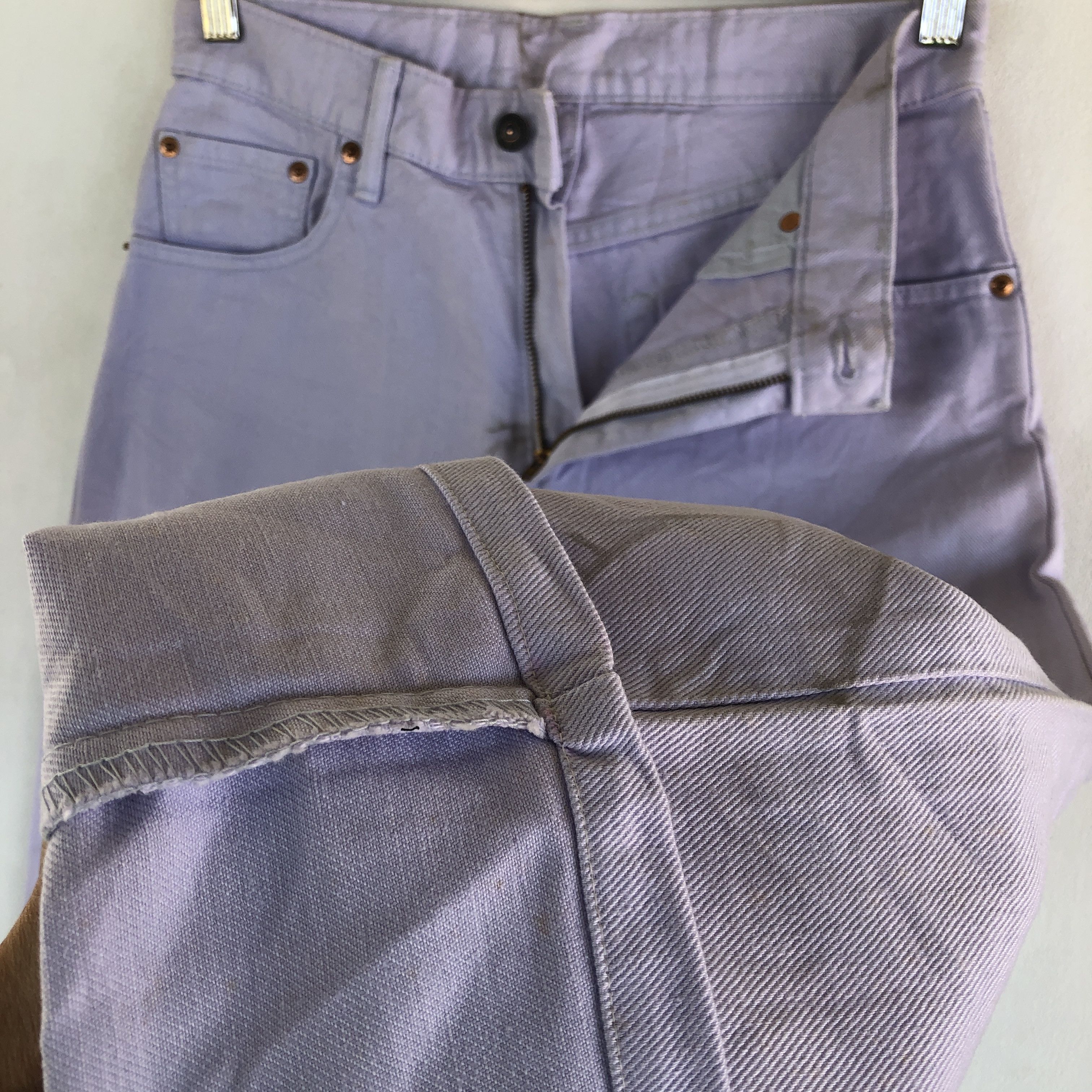 Levi's × Vintage Vintage Dirty Levis 554 Jeans Levi's Purple Denim Size 28" / US 6 / IT 42 - 10 Thumbnail