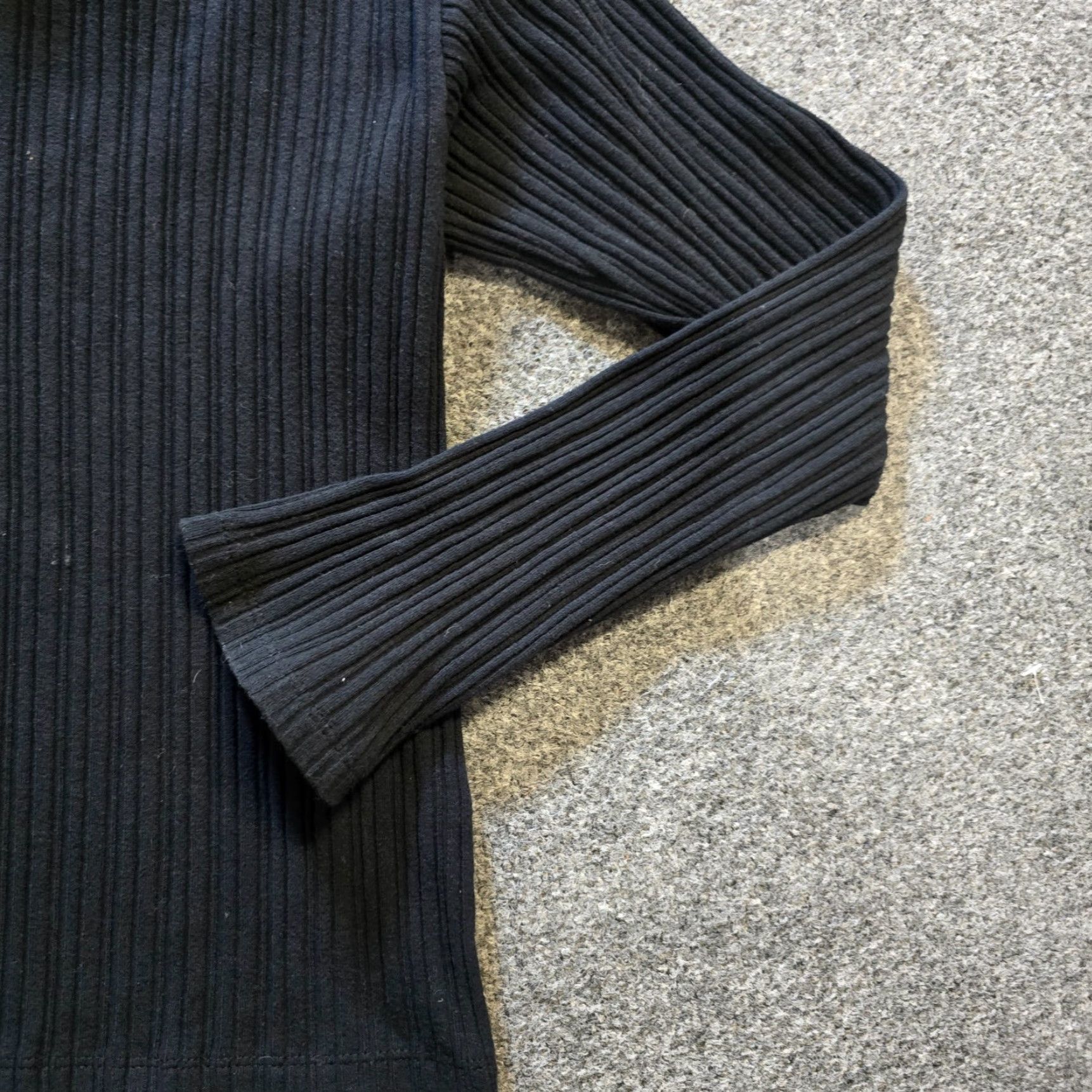 Madewell Madewell Top Womens Size S Black Ribbed Long Sleeve Capsule Casual Basic Shirt Size S / US 4 / IT 40 - 4 Thumbnail
