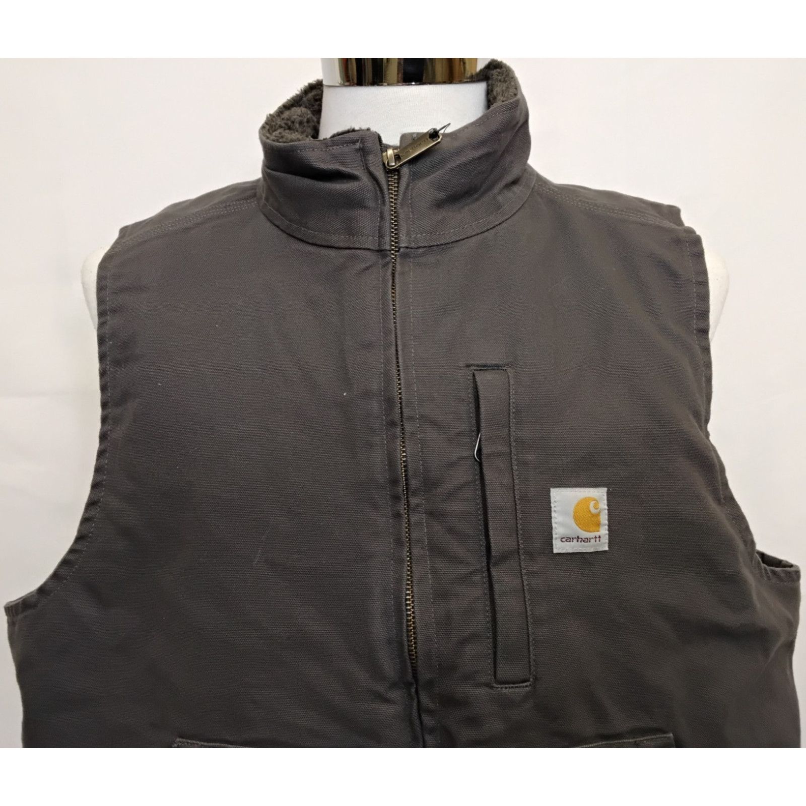Carhartt Carhartt Canvas Duck Fleece Lined Vest Men's L Gray NWT Size US L / EU 52-54 / 3 - 5 Thumbnail