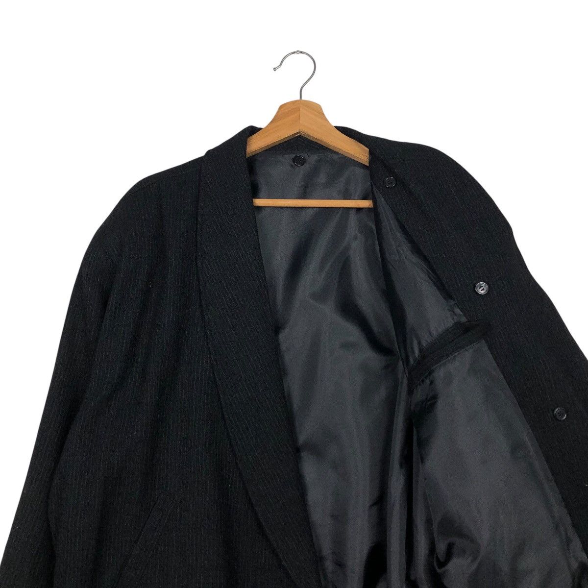 Japanese Brand 📌Vtg Wool Bomber Jacket Herringbone Unbranded Issey Miyake Size US M / EU 48-50 / 2 - 13 Thumbnail