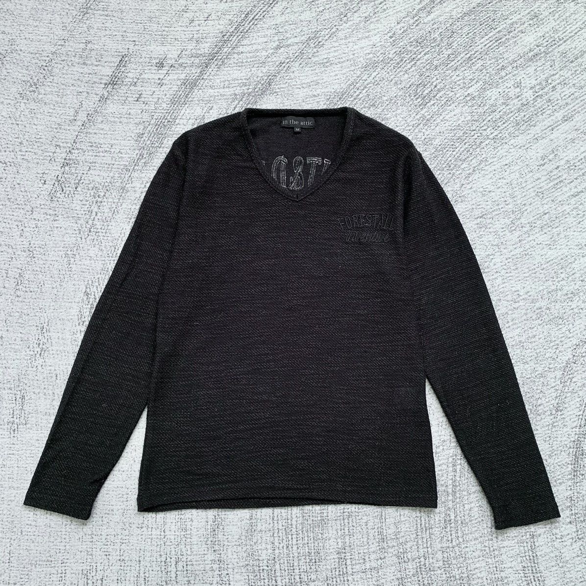 In The Attic × Japanese Brand Poem Embroidery In The Attic Longsleeve Shirt Size US M / EU 48-50 / 2 - 2 Thumbnail