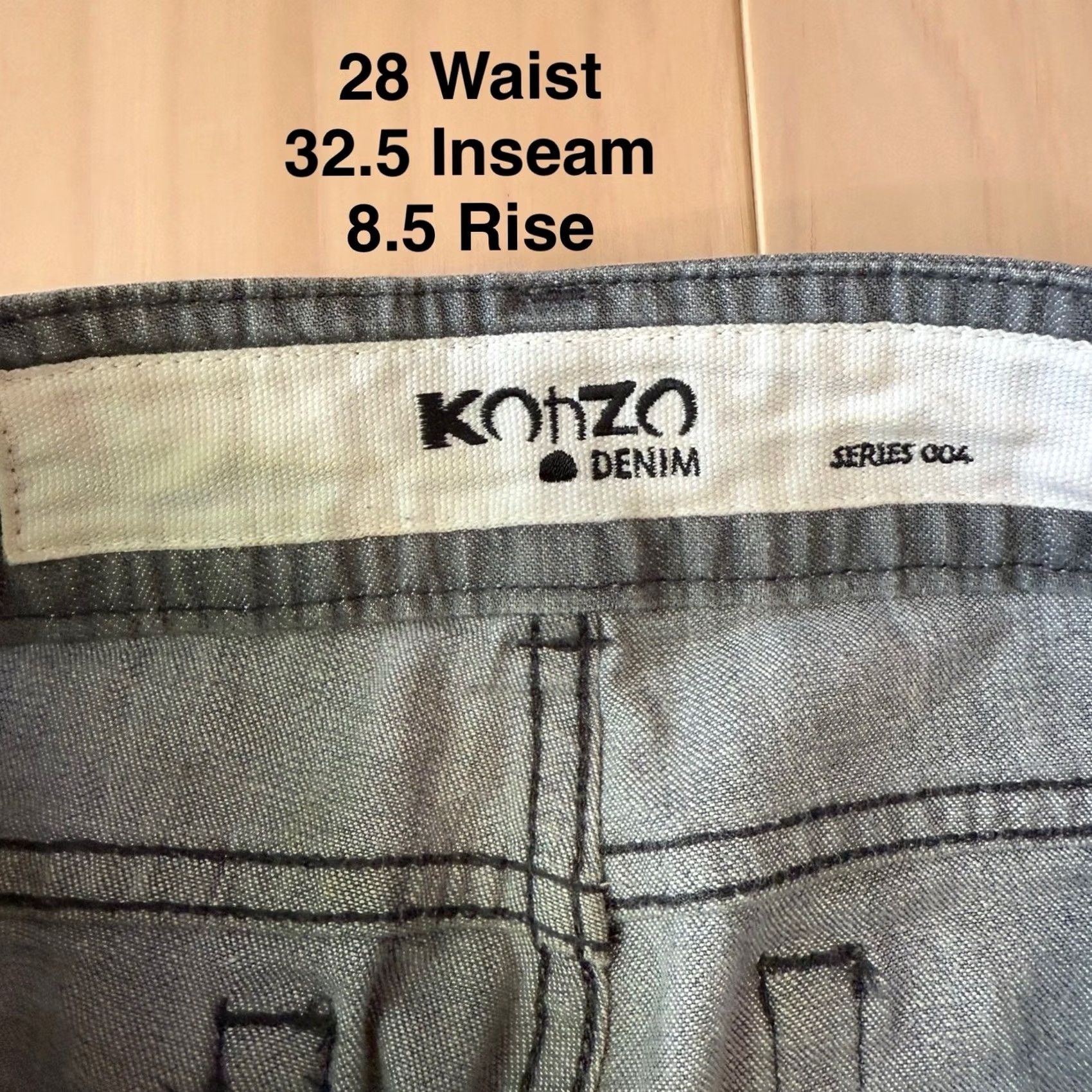 Denime KohZo Series 004 Jeans 28 Gray Slim Striaght Denim Streetwear Made in Japan Men Size US 28 / EU 44 - 7 Thumbnail