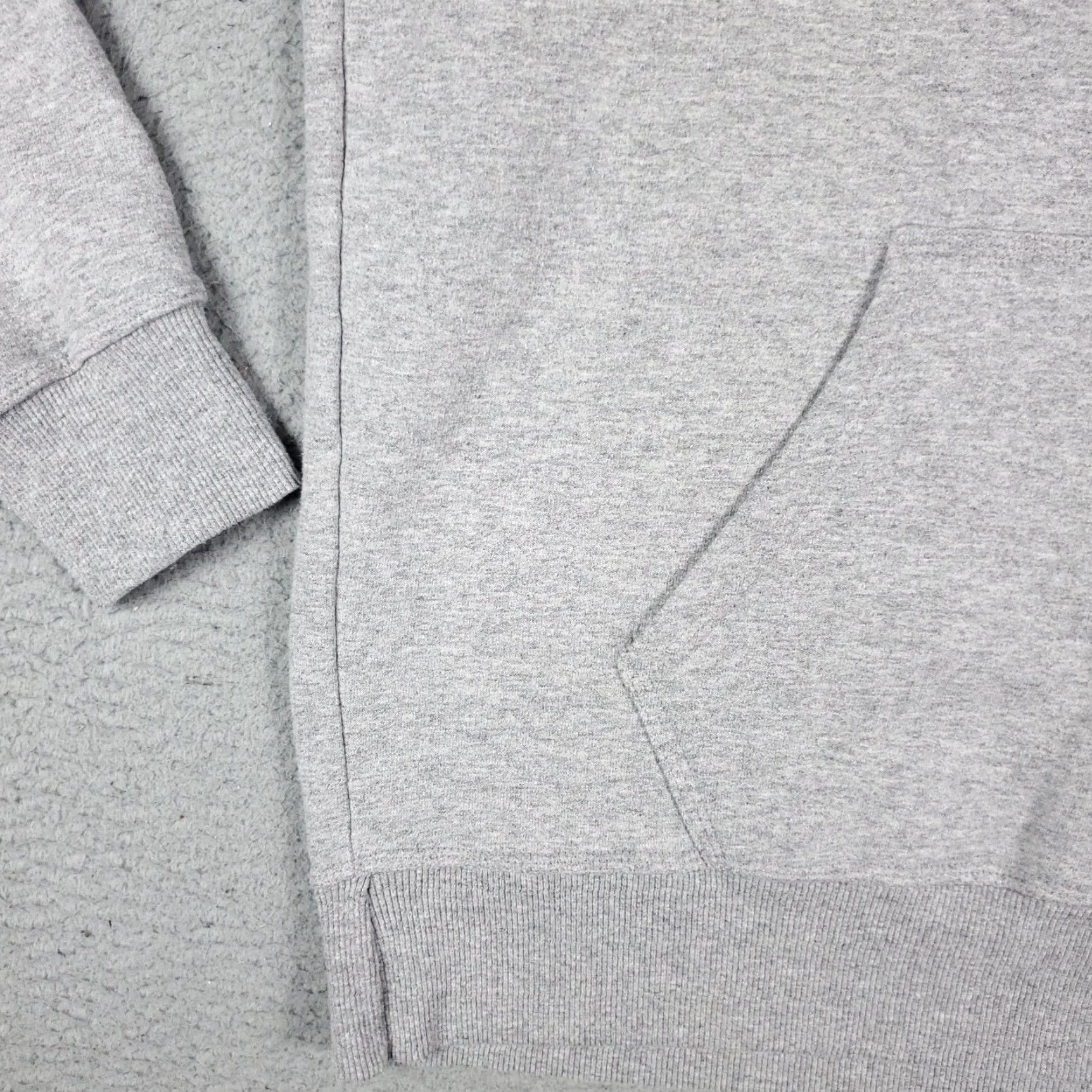 Champion Champion Hoodie Gray Lace Tie Pullover Casual Sweatshirt Adult L Mens Regular Solid Cotton Polyester Fleece Size US L / EU 52-54 / 3 - 4 Thumbnail
