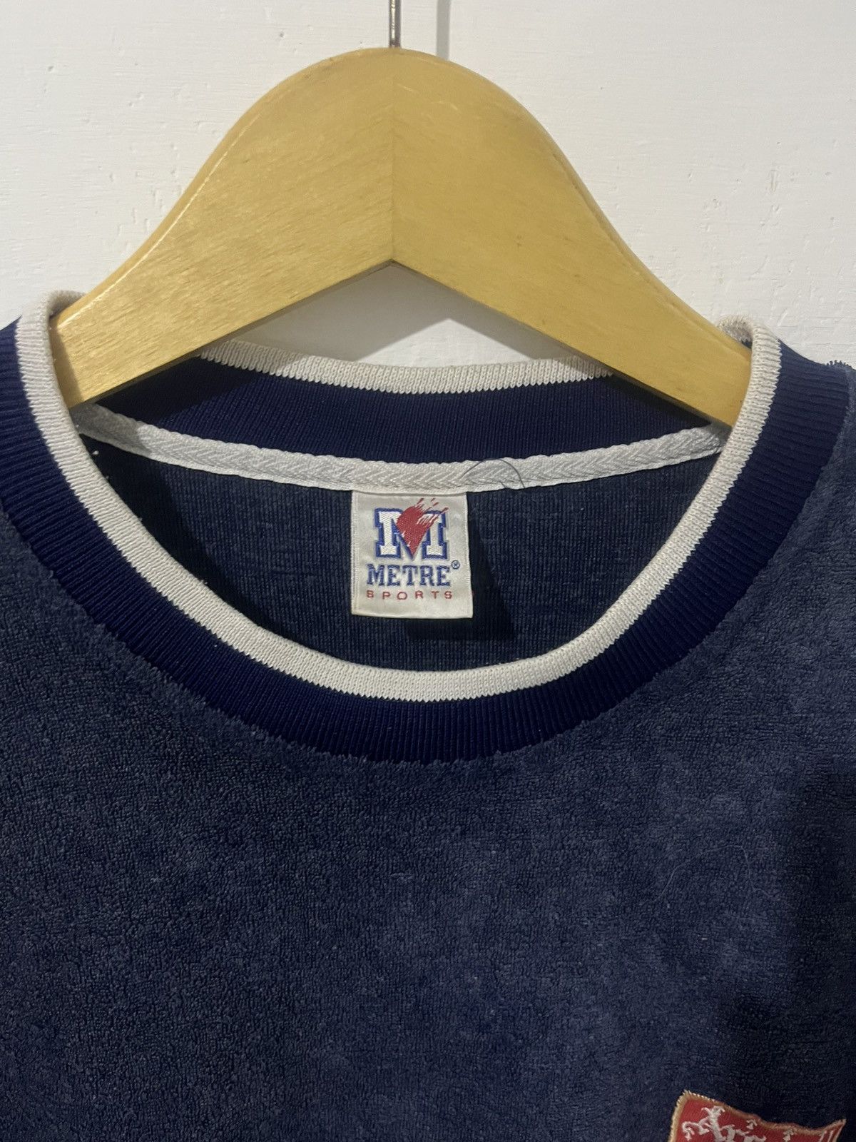 Japanese Brand Metre 80s Velvet Arsenal Logo Tee Vintage Size US L / EU 52-54 / 3 - 4 Thumbnail