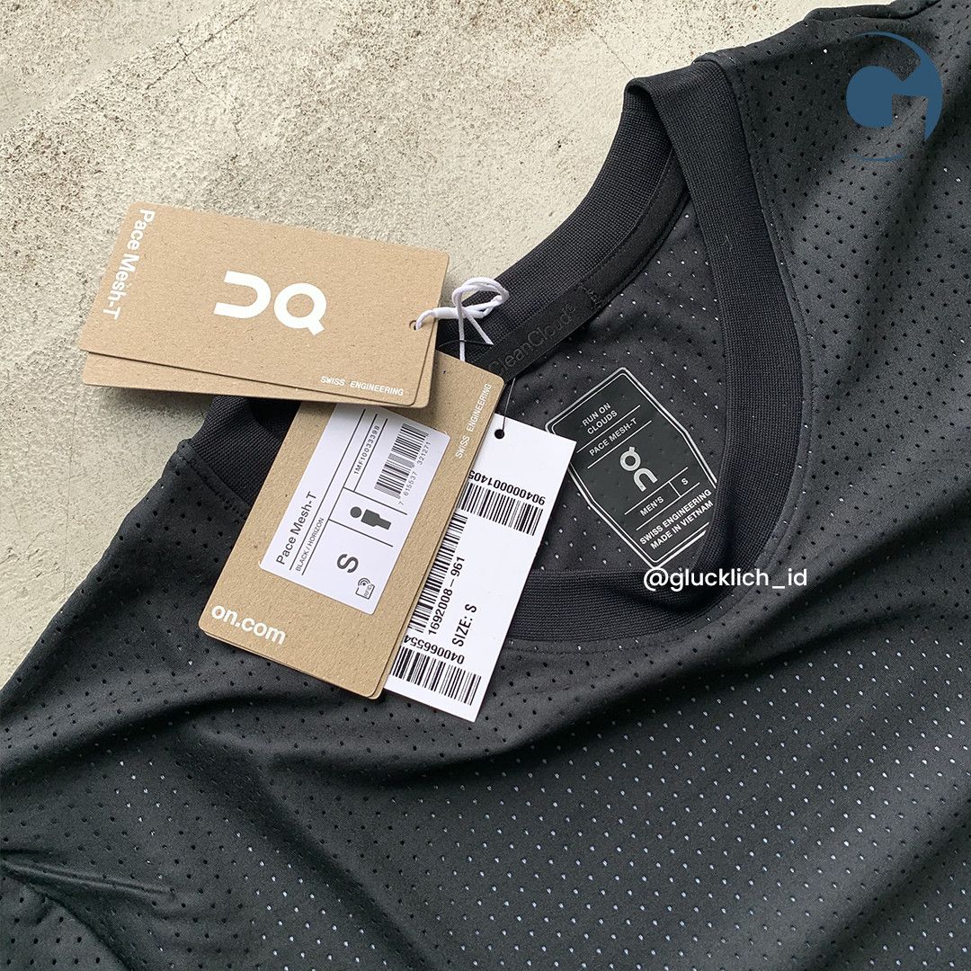 On ON Running, Men's Pace Mesh-T in Black/Horizon Size US S / EU 44-46 / 1 - 6 Thumbnail