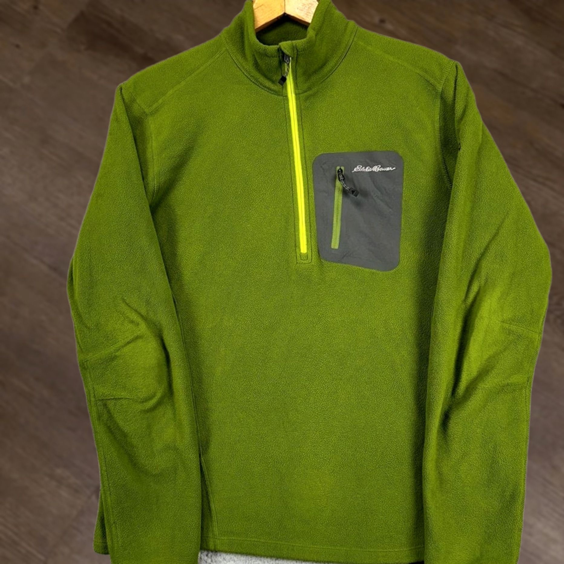 Eddie Bauer VINTAGE Eddie Bauer First Ascent Sweater Mens Medium Green Polartec Half Zip Long Sleeve Size US M / EU 48-50 / 2 - 1 Thumbnail