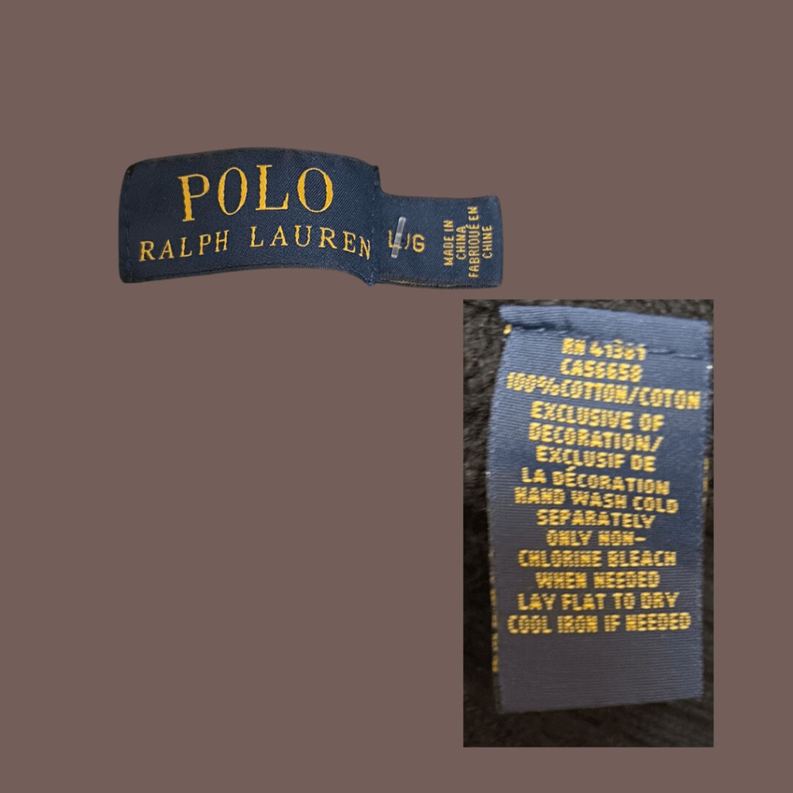 Polo Ralph Lauren VTG Knit Polo Sweater | Polo Ralph Lauren Black Cotton Size US L / EU 52-54 / 3 - 2 Thumbnail