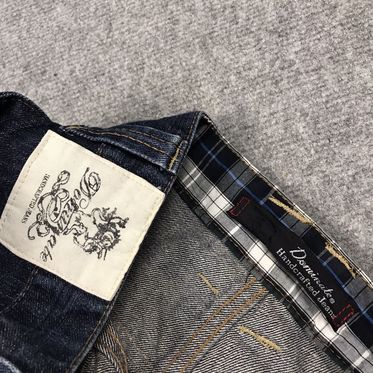 Japanese Brand DENIM DOUBLE WASH HANDCRAFTED JAPAN STYLE SIZE 40 PANTS Size US 40 / EU 56 - 15 Thumbnail
