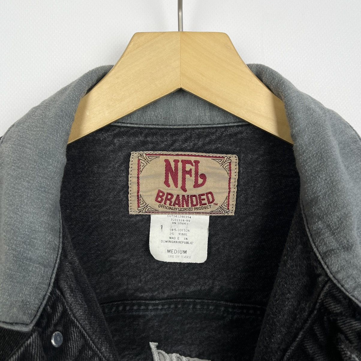 NFL Vintage Oakland Raiders NFL rare big logo denim jacket 90’s Size US M / EU 48-50 / 2 - 10 Thumbnail