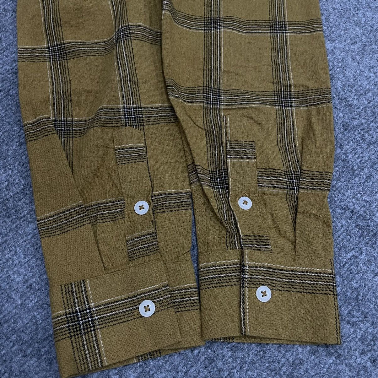 Japanese Brand The Real McCoy by Gili Union Button Up Shirt Plaid Mustard Size US L / EU 52-54 / 3 - 8 Thumbnail