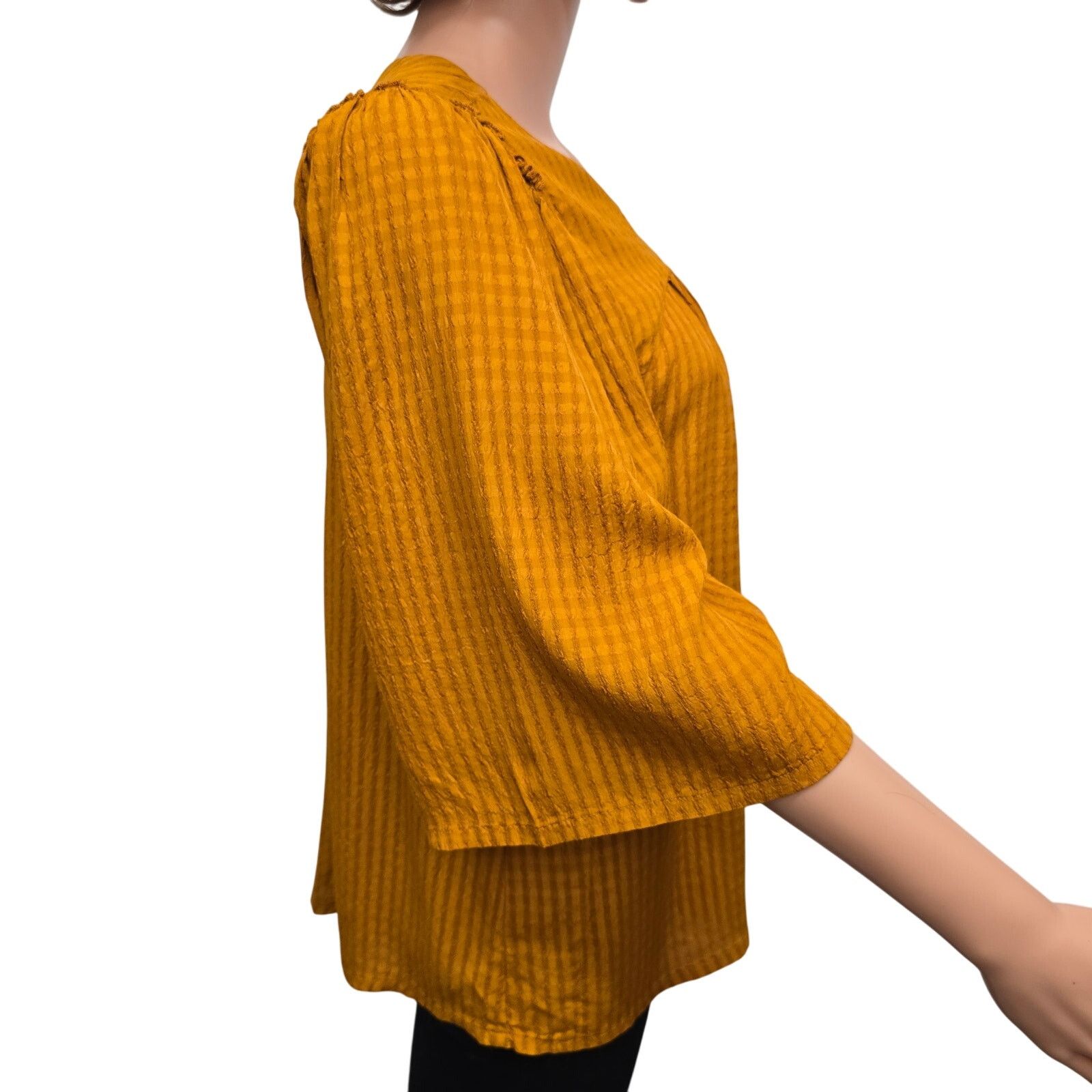 Other Roller Rabbit Top Blouse XS Oversized 3/4 Bell Sleeve Size XS / US 0-2 / IT 36-38 - 8 Thumbnail