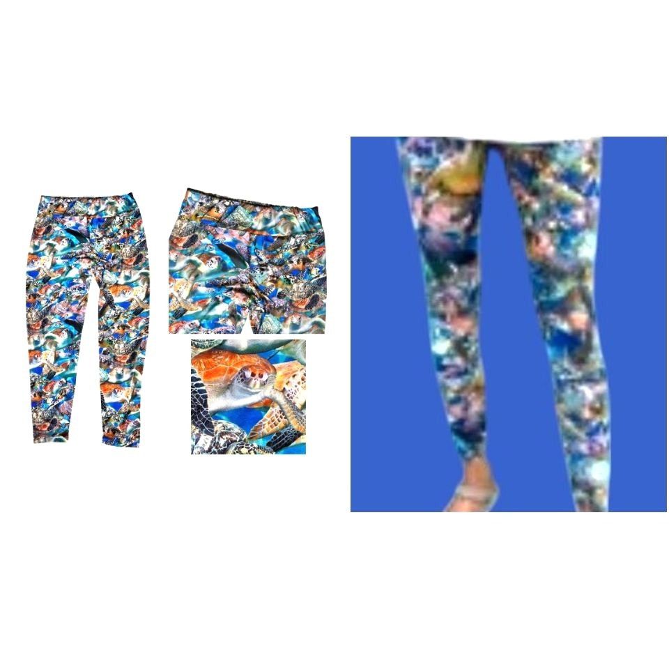 Other ArtSea Florida Keys Leggings XL Elastic Stretch High Waist P Size 30" / US 8 / IT 44 - 5 Thumbnail