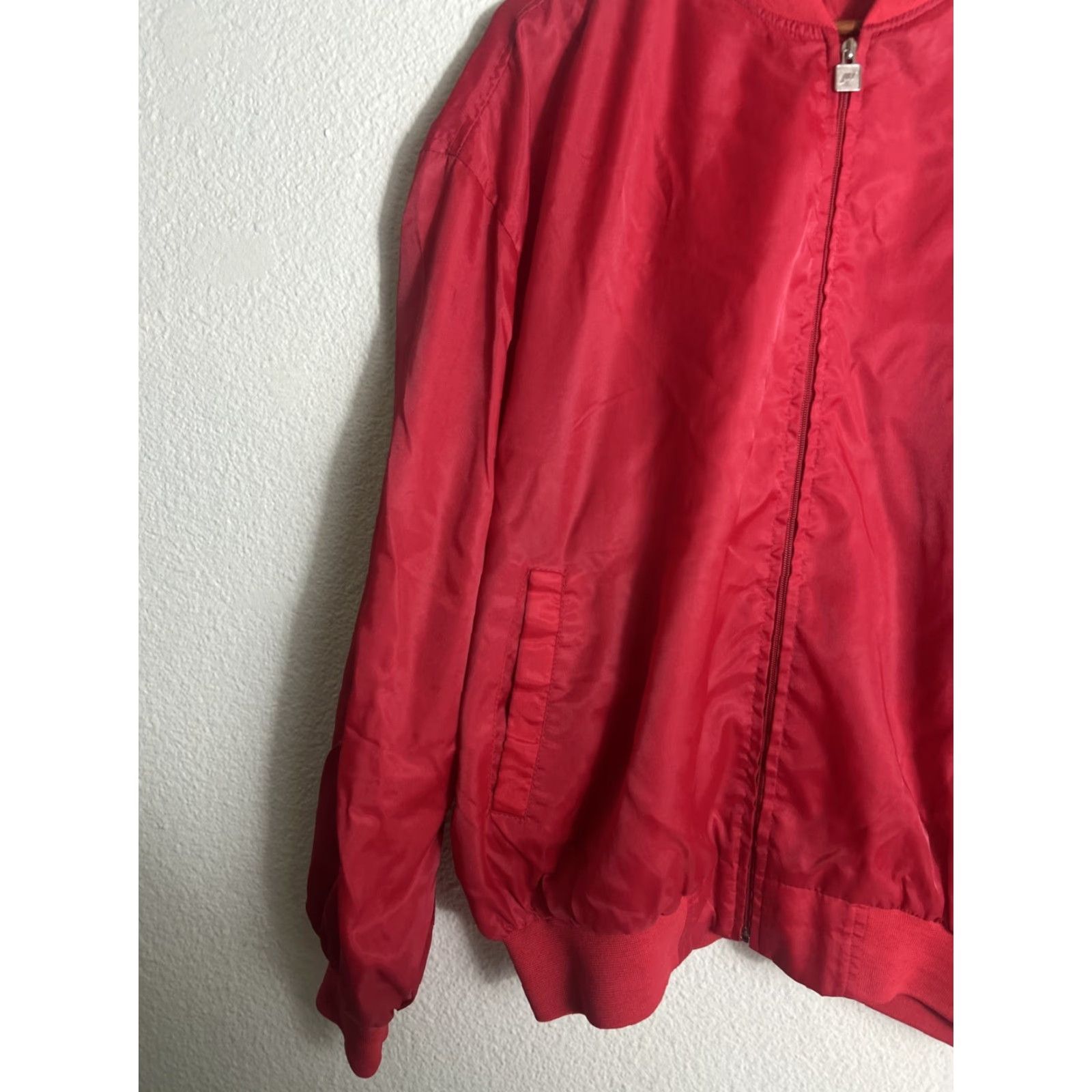Vintage VINTAGE Satin Bomber Jacket Adult XXL Full Zip NorCal Dalmatians Red Mens Side? Size US XXL / EU 58 / 5 - 2 Thumbnail