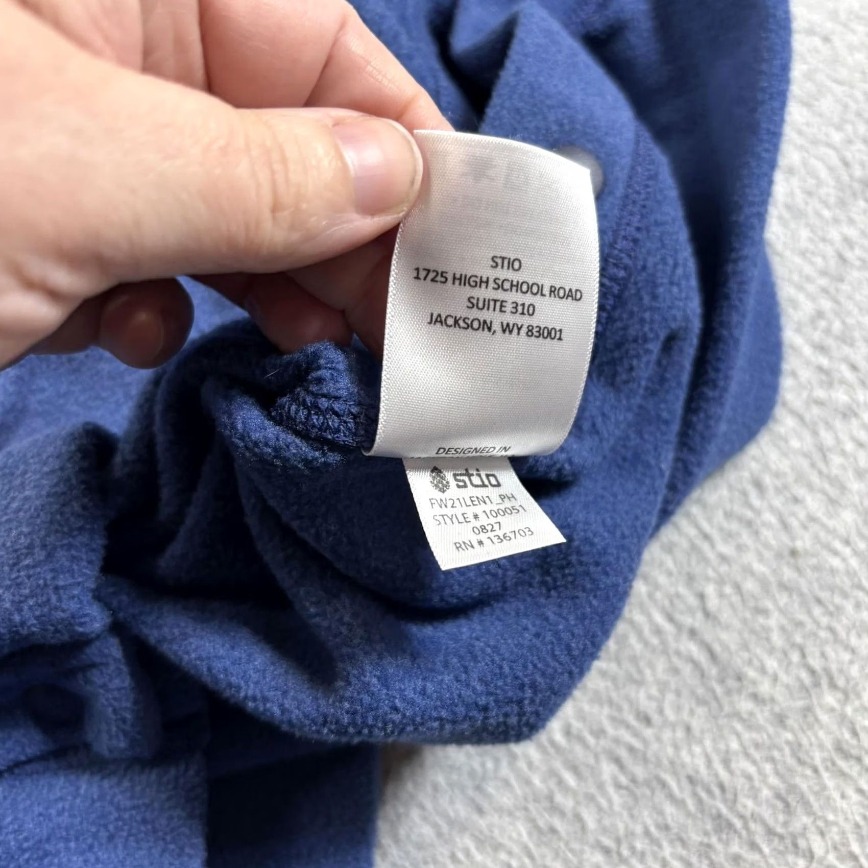 Vintage Stio Hoodie Women S Blue Fleece Pullover Hiking Outdoors Snaps Pockets Logo Reg Fit Crew Neck Size S / US 4 / IT 40 - 5 Thumbnail