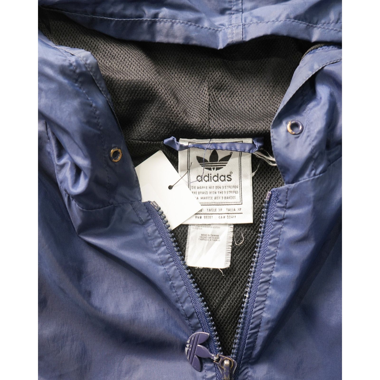 Adidas Vintage 90s Adidas Blue Windbreaker - Men's XS, Menswear Size US XS / EU 42 / 0 - 3 Thumbnail