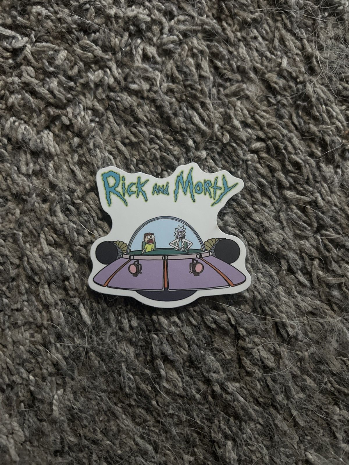 Cartoon Network Rick And Morty Spaceship Sticker Size ONE SIZE - 1 Thumbnail